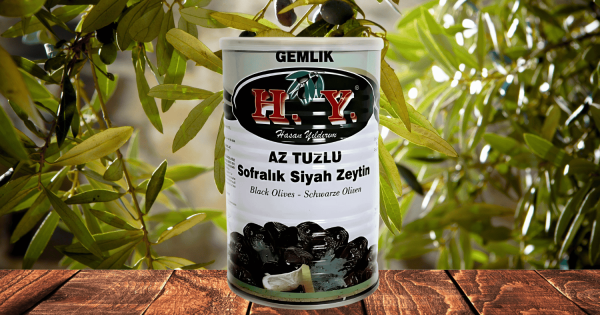 Lezzetli Az Tuzlu Siyah Zeytin Süper Doze 800 Gr. (291 - 320