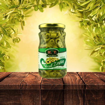 Yeşil Dilimli Zeytin Cam 200 Gr.